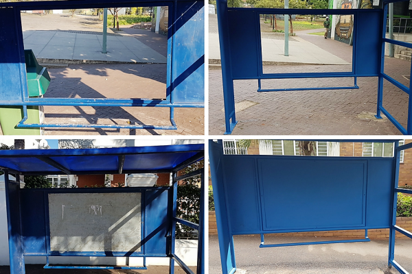 Florida Rd Bus Shelter Repainted